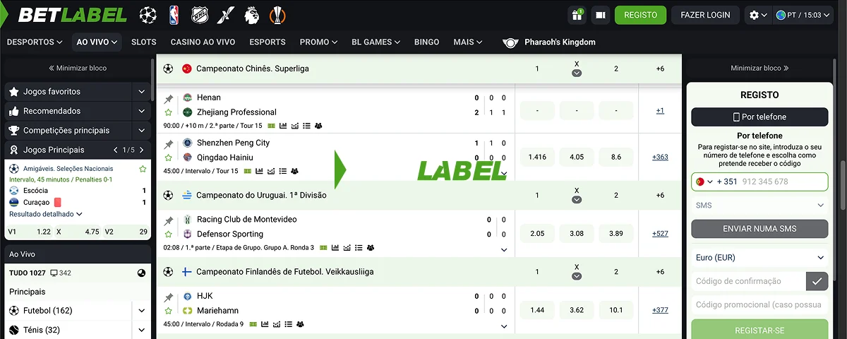 BetLabel Apostas Online
